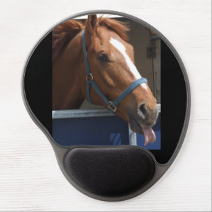 Horsing around - cheeky chestnut horse gel mouse pad