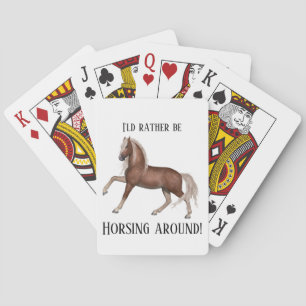 Horsing Around Poker Cards