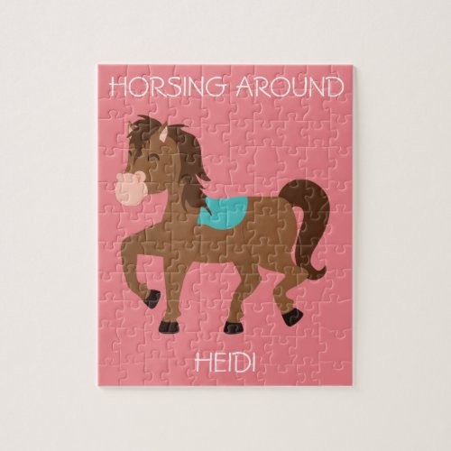 Horsing Around puzzle with custom name