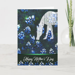 Horsing around the Blue Bonnet Design-With Wording Announcement