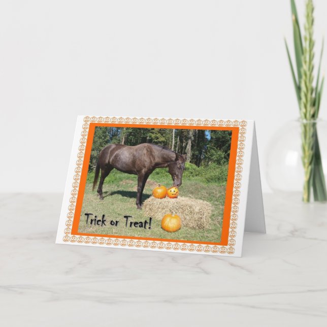 Horsy Halloween Card (Front)
