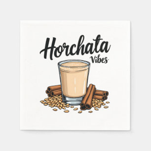 Hortacha Vibes Spanish Mexican Drink Lovers Napkins
