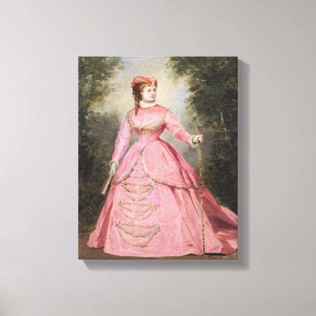 Hortense Schneider  1868 Canvas Print (Front)