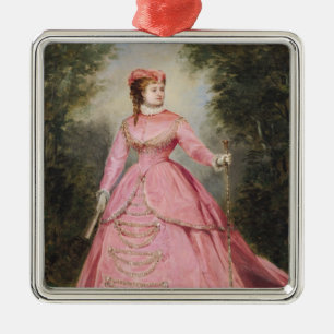 Hortense Schneider 1868 Metal Ornament