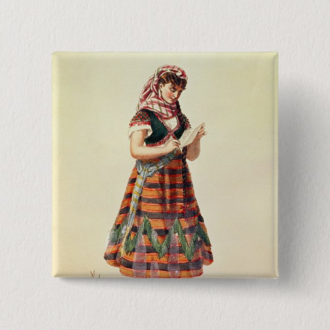 Hortense Schneider Button (Front)