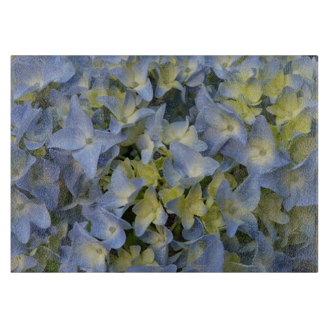 hortensias bleus cutting board (Front)