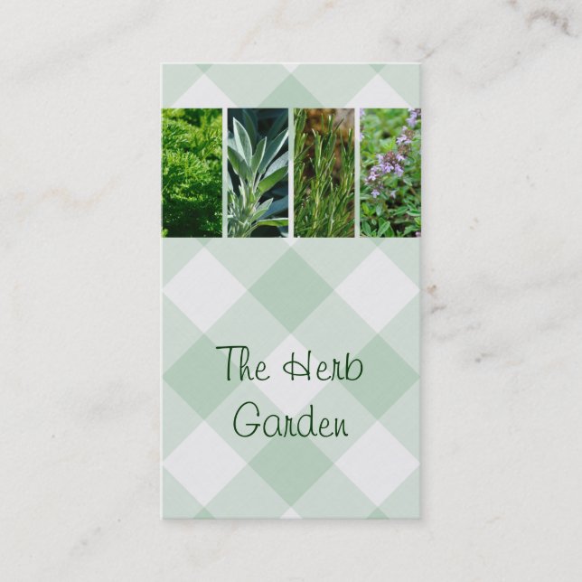 Horticultural herbs business card (Front)