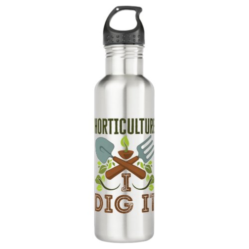 Horticulture I Dig It Stainless Steel Water Bottle