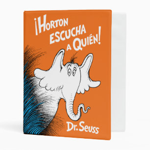 Horton Escucha A Quien Spanish Book Cover Mini Binder