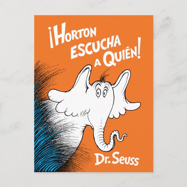 Horton Escucha A Quien Spanish Book Cover Postcard (Front)