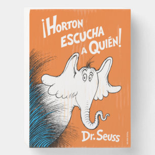 Horton Escucha A Quien Spanish Book Cover Wooden Box Sign
