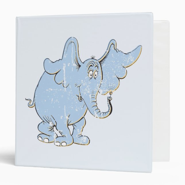 Horton Hears A Who | Horton Distressed 3 Ring Binder (Front/Inside)