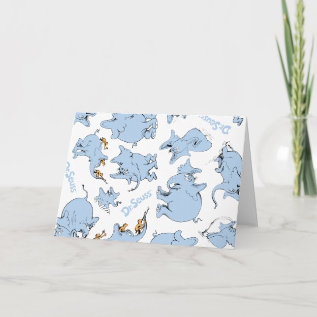 Horton Hears A Who Monkey Pattern Card (Front)