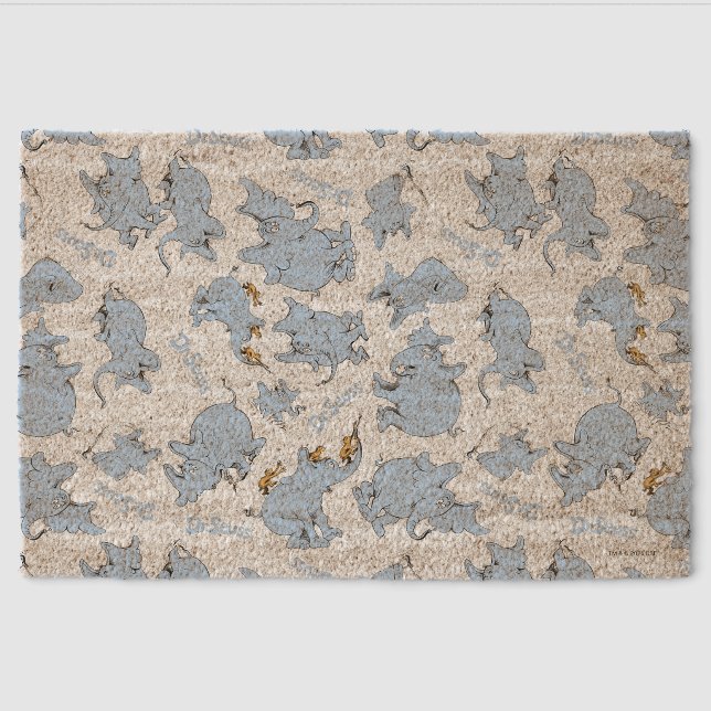 Horton Hears A Who Monkey Pattern Fiber Doormat (Front)