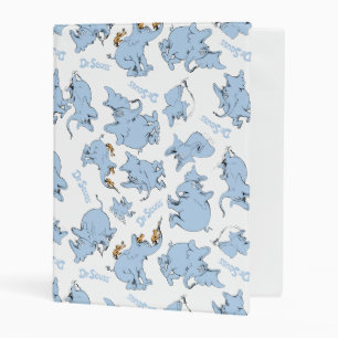 Horton Hears A Who Monkey Pattern Mini Binder
