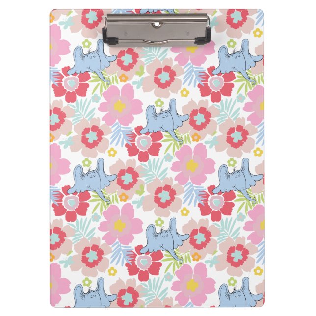 Horton Hears A Who | Pastel Flower Pattern Clipboard (Front)