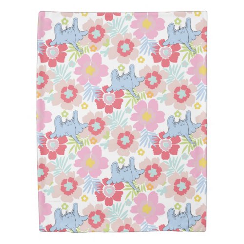 Horton Hears A Who  Pastel Flower Pattern Duvet Cover