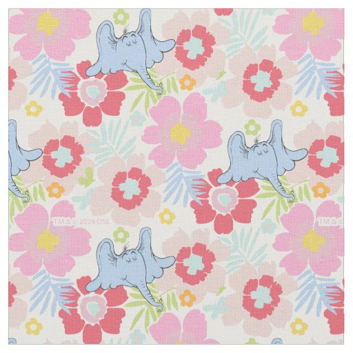 Horton Hears A Who | Pastel Flower Pattern Fabric