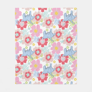 Horton Hears A Who   Pastel Flower Pattern Fleece Blanket