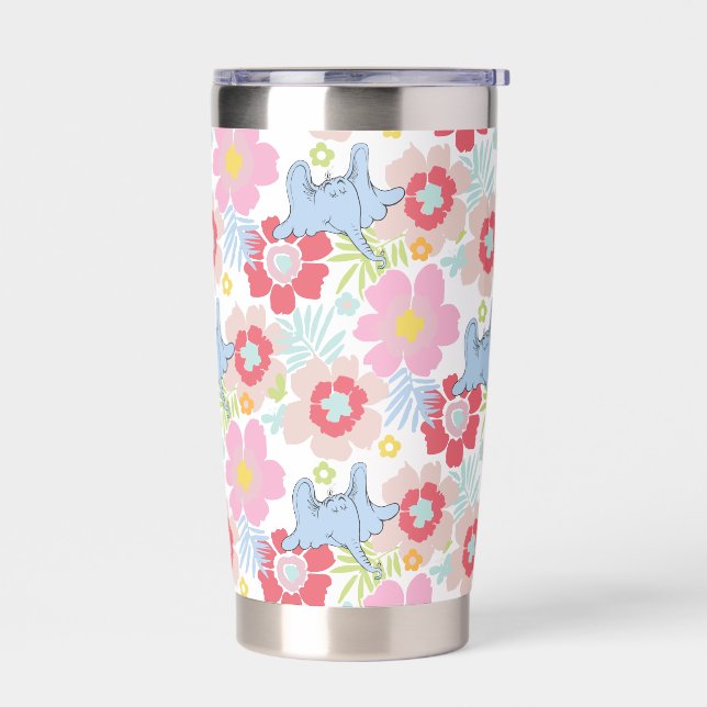 Horton Hears A Who | Pastel Flower Pattern Insulated Tumbler (Left)
