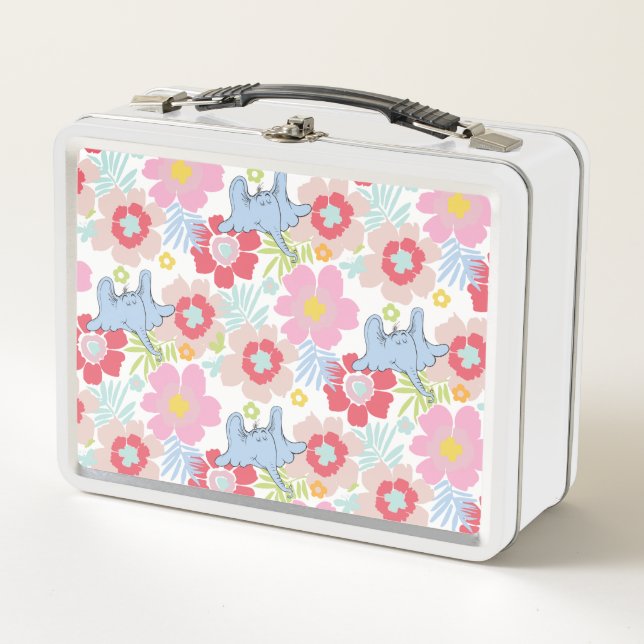 Horton Hears A Who | Pastel Flower Pattern Metal Lunch Box (Front)