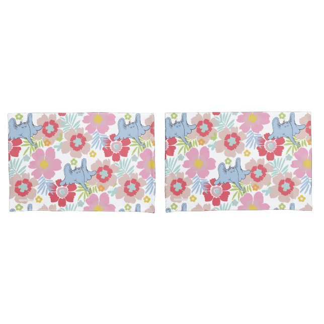 Horton Hears A Who | Pastel Flower Pattern Pillow Case (Front-Set)