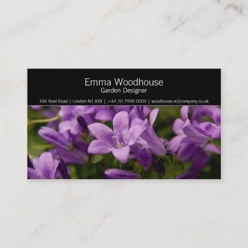 Customizable Hortus 2 - Bellflower Business Card