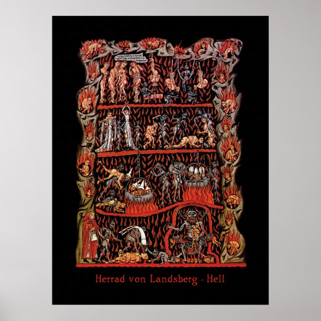Hortus Deliciarum Hell Poster (Front)
