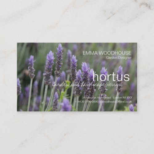 Hortus - Lavendar Business Card