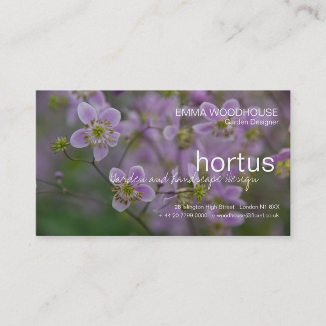 Hortus - Thalictrum Business Card (Front)