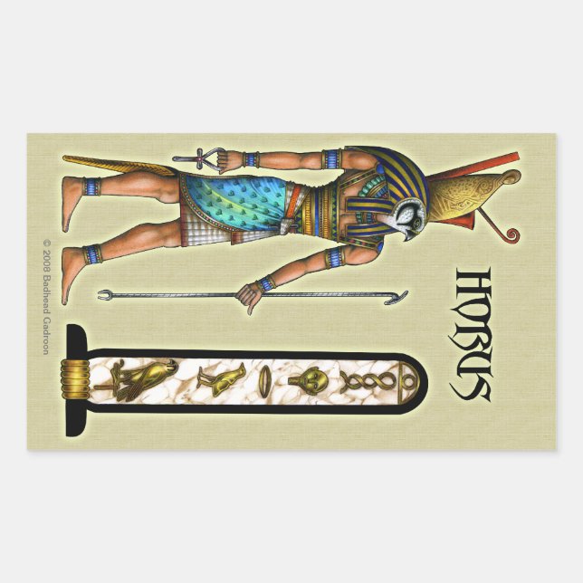 Horus Rectangle Sticker (Front)