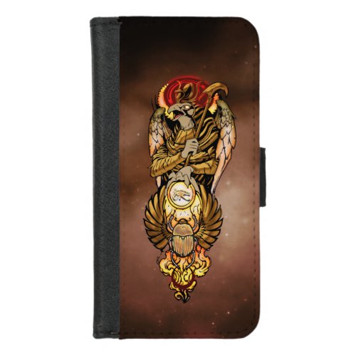 Horus with all seeing eye iPhone 87 wallet case