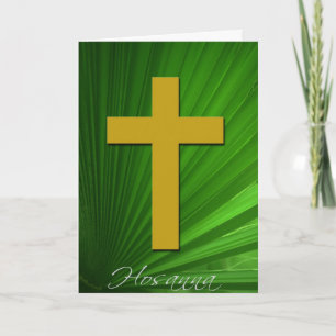 Hosanna with Bible Verse Greeting Card