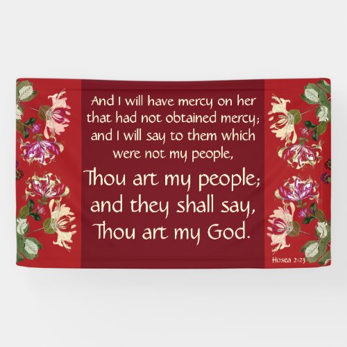 Hosea God will Have Mercy Church Christian Banner