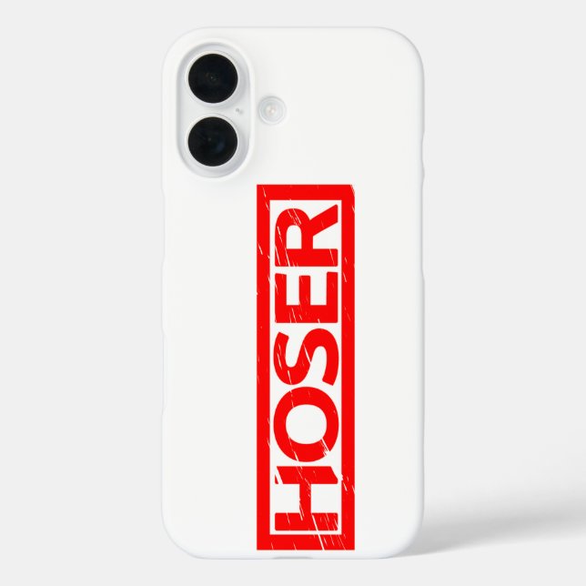Hoser Stamp Case-Mate iPhone Case (Back)