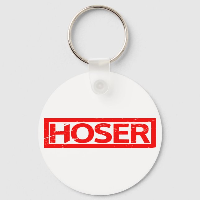 Hoser Stamp Keychain (Front)