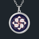 HOSH SILVER PLATED NECKLACE<br><div class="desc">This necklace features the HOSH Sign of the Mission of Maitreya. HOSH is an acronym for the first part of our Universal Mantra; Haree Om Shrii Hung which means : "The Goal Of The Life Is To Be(come) Divine." It is also the middle sign in The Greatest Sign. This HOSH...</div>