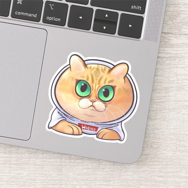 Hosico Cartoon Sticker (Detail)