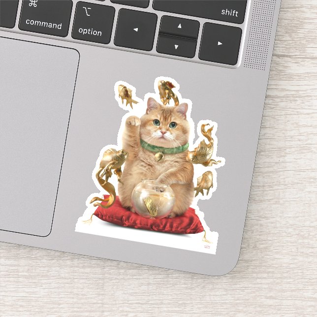 Hosico Maneki-neko Sticker (Detail)