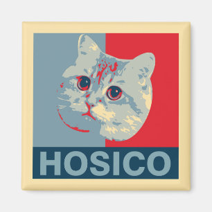Hosico - Red Blue Illustration Magnet
