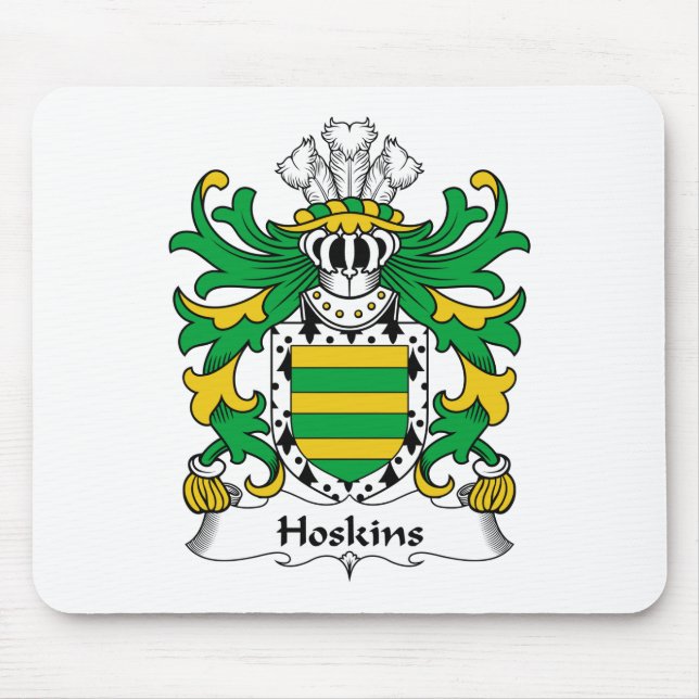 Hoskins Family Crest Mouse Pad (Front)