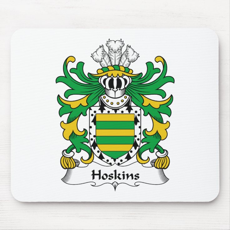 Hoskins Family Crest Mouse Pad | Zazzle