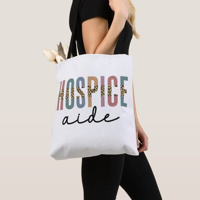 Hospice Aide | Hospice Nursing | Hospice Care Tote Bag (Close Up)