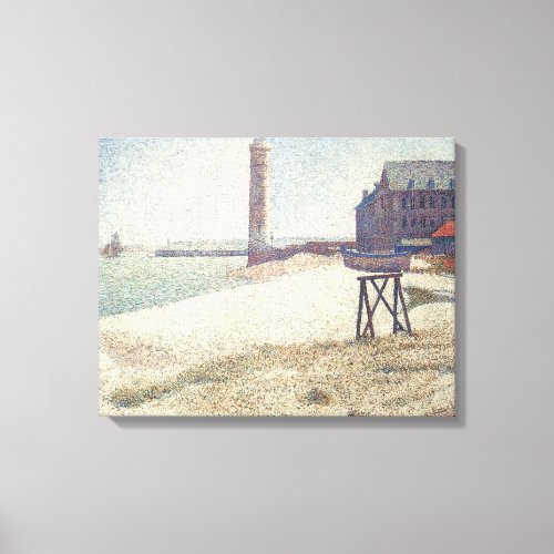 Hospice and Lighthouse Honfleur by Georges Seurat Canvas Print