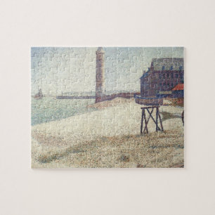 Hospice and Lighthouse, Honfleur by Georges Seurat Jigsaw Puzzle