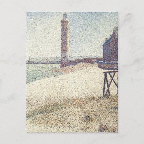 Hospice and Lighthouse Honfleur by Georges Seurat Postcard
