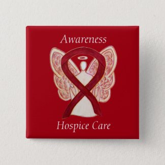 Hospice Care Angel Awareness Ribbon Pins