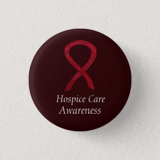Hospice Care Awareness Ribbon Custom Pins