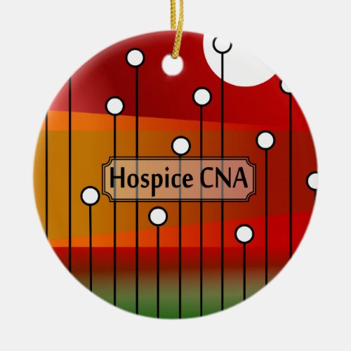 Hospice CNA Nursing Assistant Ceramic Ornament