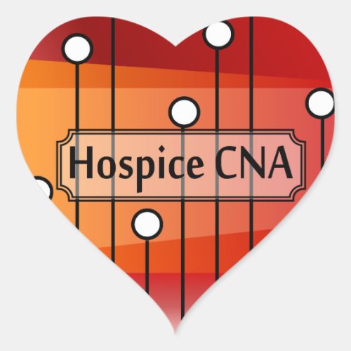 Hospice CNA Nursing Assistant Heart Sticker